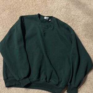Aritzia Forest Green Sweatshirt - Sweatfleece Mega Fit